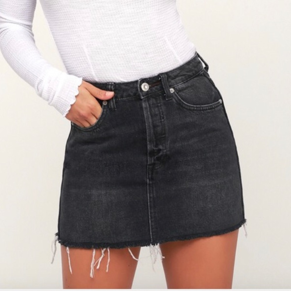 **SOLD**NWT Free people denim mini skirt - Picture 1 of 5